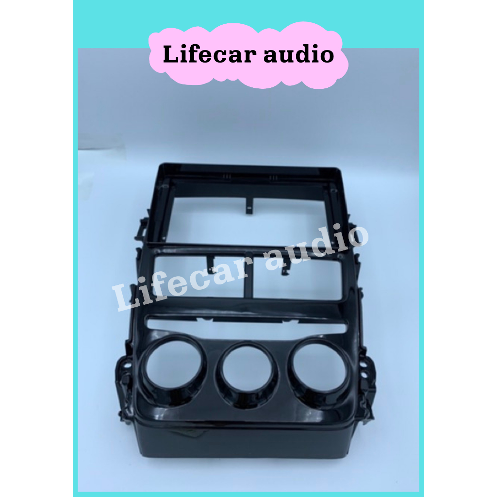 กรอบหน้าวิทยุจอแอนดรอย สำหรับใส่ขนาดจอใหญ่9″ พร้อม(ปลั๊กไฟจอ16pin) ตรงรุ่นรถToyota Yaris Ativ(แอร์หมุน) ราคา ถูกที่สุด ดีลบีเคเค แกลเลอรีภาพที่ 2