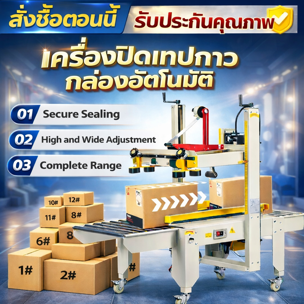 เครื่องแพ็คสินค้า รุ่น 2020k/4030K แพ็คสินค้าทุกประเภท สินค้าคุณภาพ แข็งแรง ทนทาน เหมาะสำหรับการแพ็คสินค้า