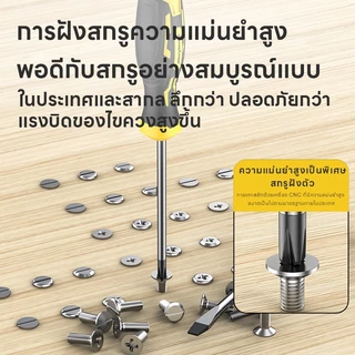 Maybuck ไขควงแม่เหล็กแรงสูง ไขควงแฉกหัวแบนในครัวเรือน