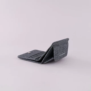 [มีส่งทันที] Caseharden Brooklyn Wallet กระเป๋าสตางค์ใบกลาง มีช่องใส่เหรียญใหญ่ ผ้ายีนส์ และหนังกันรอย