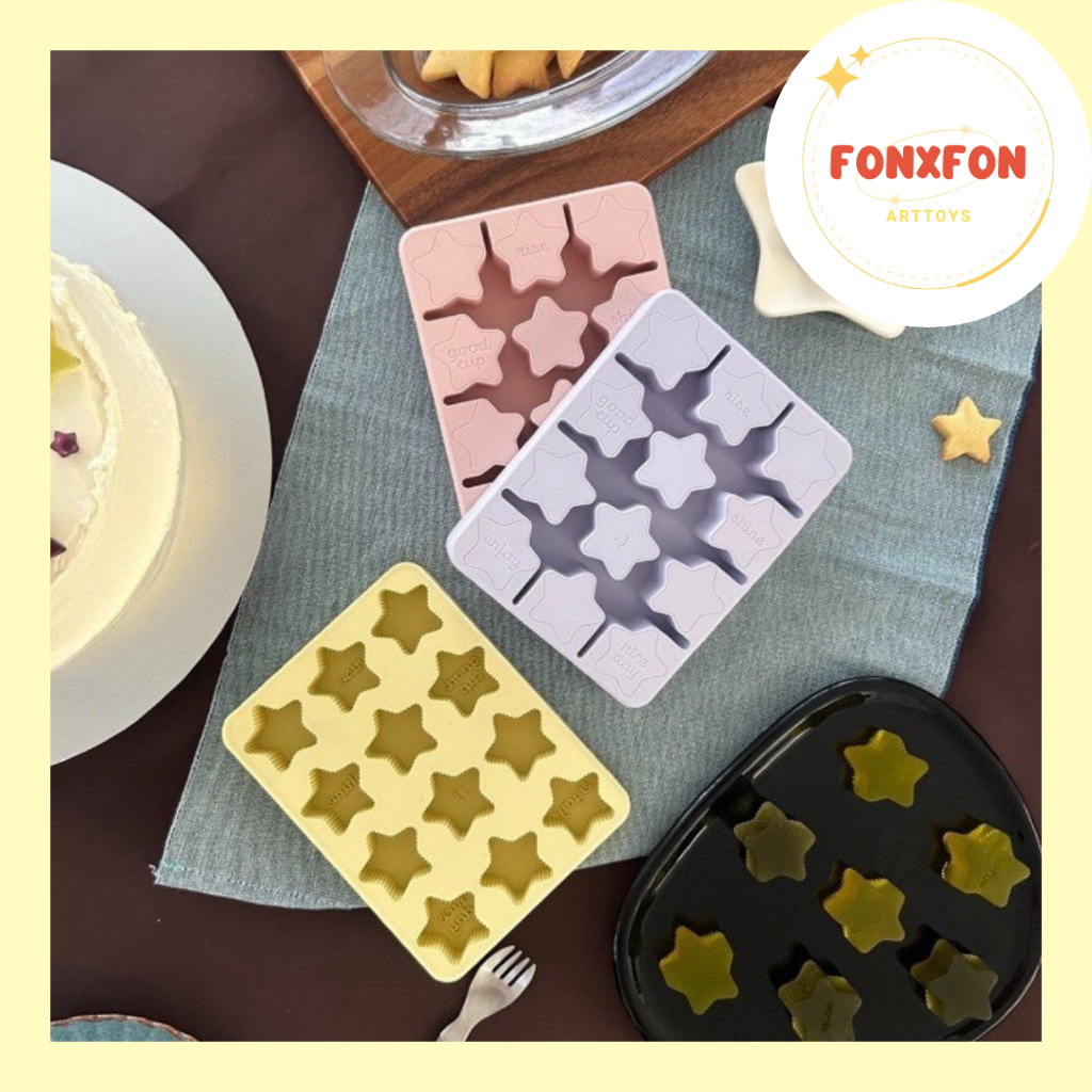 มีส่งด่วน โค้ดลด20%🧊hako Silicone Ice Tray : Star ถาดน้ำแข็งซิลิโคนรูปดาว [ Food Grade ] ของแท้100%