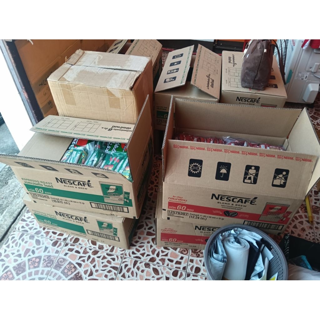 เนสแพค 60 ซอง เนสกาแฟสำเร็จรูป 3 in 1 ยกลัง 12 แพค