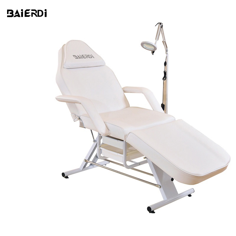 BAIERDI เตียงเสริมสวยพับได้หลายระดับ เตียงสักลาย เตียงโรงพยาบาย เครื่องสำอางไมโคร เตียงนวดตัว เตียงกายภาพบำบัด เตียงสปา