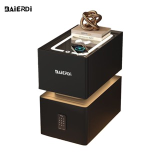 BAIERDI MALLต๊ะข้างเตียงอัจฉริยะพร้อมโคมไฟ 2024 ห้องนอนเป็นไ…