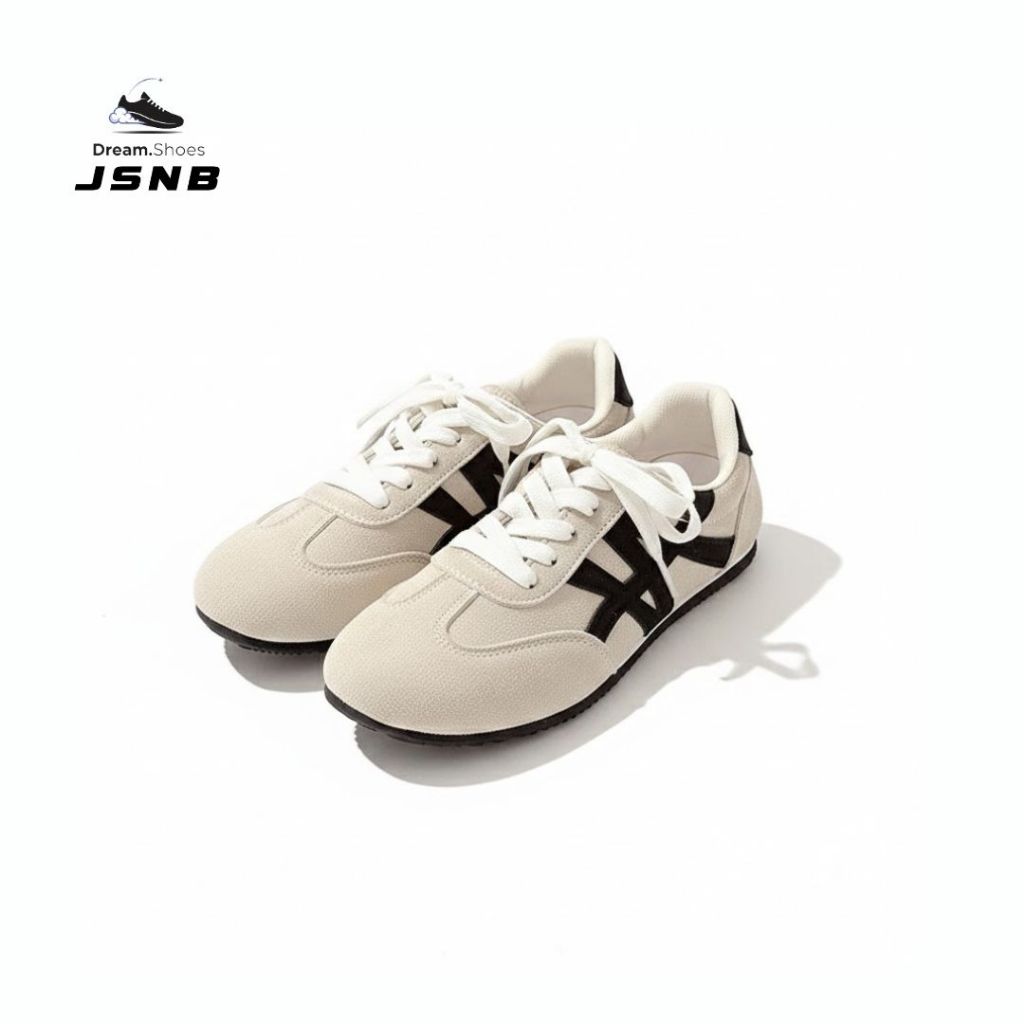 มาใหม่ รองเท้าผ้าใบสไตล์วินเทจเกาหลี  รองเท้าหนังกลับ รองเท้าคู่ แมทช์ง่าย size 36-45 Unisex พร้อมส่ง COD [LNTU601]
