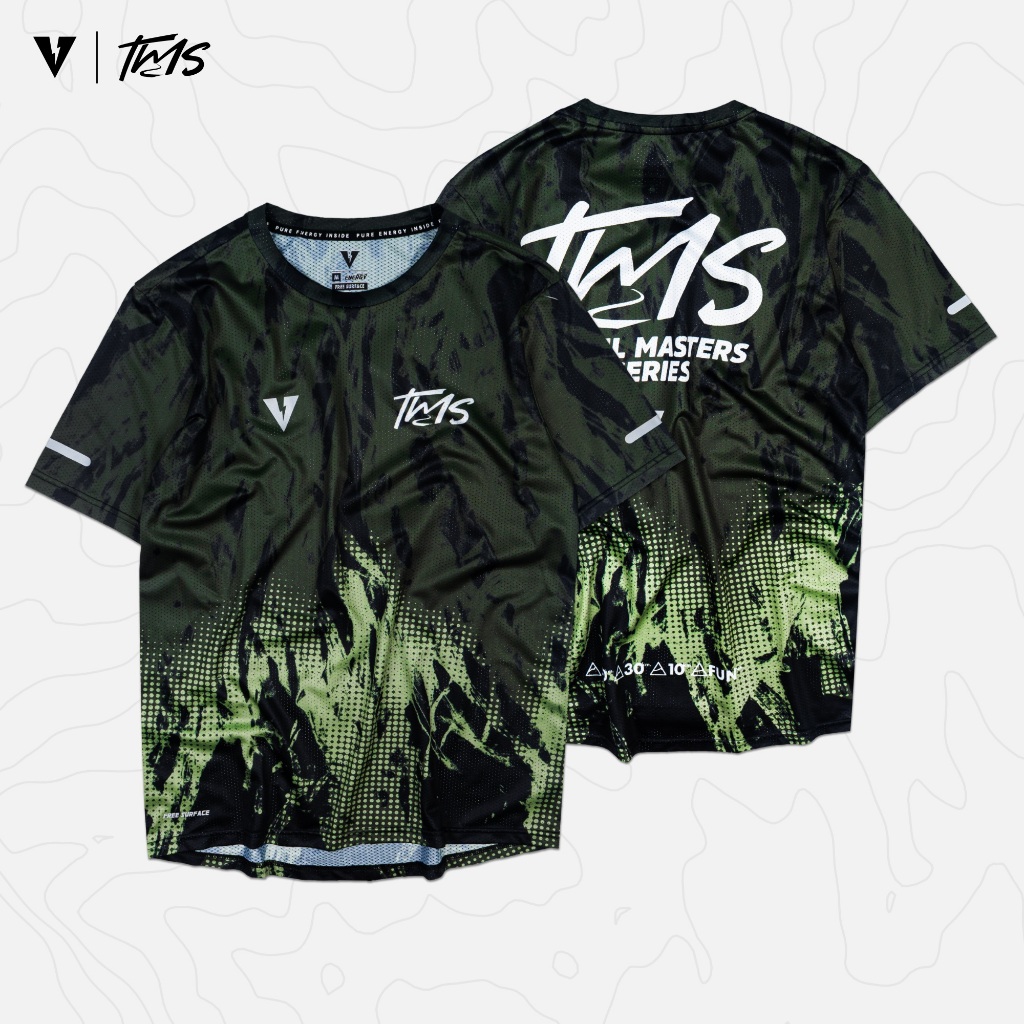 VOLT ACCE 004 TMS GREEN T-SHIRTS เสื้อวิ่ง แขนสั้น สีเขียว