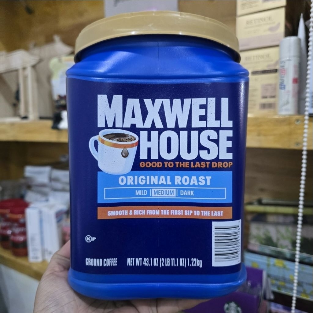 กาแฟ MAXWELL HOUSE จาก American medium coffee powder 1.22kg ขนาดใหญ่