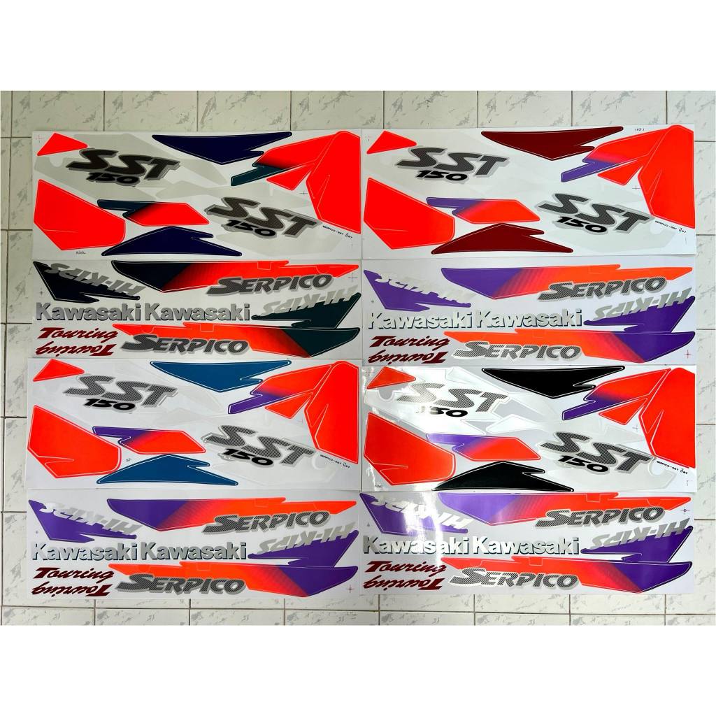 สติ๊กเกอร์ Serpico 150 SST ปี1997 สติ๊กเกอร์ เซอร์ปิโก้ 150 ปี97 Kawasaki Serpico 150