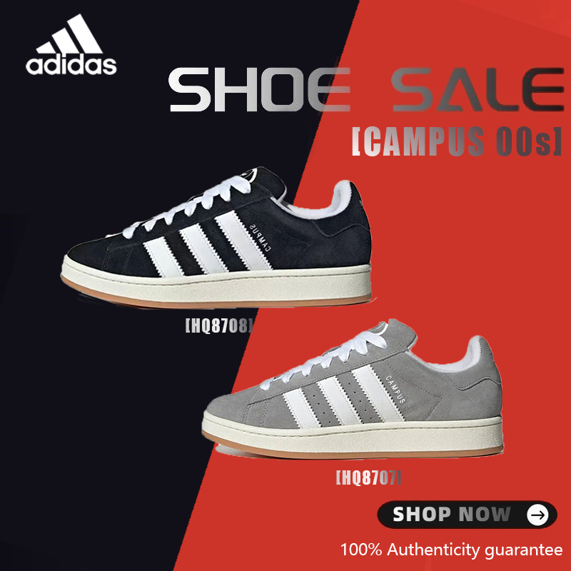 ⚡แฟชั่นล่าสุด⚡adidas originals Campus 00s รองเท้าผ้าใบหุ้มส้นต่ำ แบบยูนิเซ็กส์ HQ8708/HQ8707