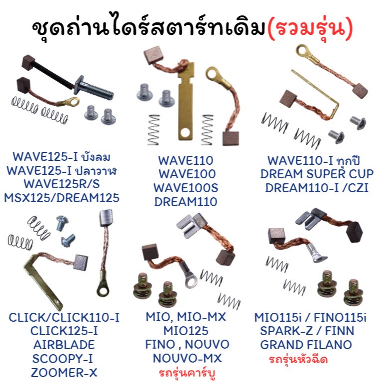 (รวมรุ่น) ถ่านไดร์สตาร์ทWAVE100/110/110-I/125S/R/IMIO/FINO/SPARK ถ่านสตาร์ทเวฟ ถ่านชาร์จ ชุดแปลงถ่าน