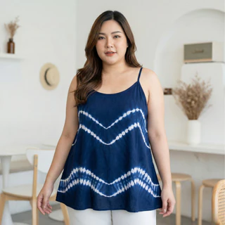 เสื้อสายเดี่ยวมัดย้อม งาน Handmade จากลำพูน มีหลายไซส์ หลายสี