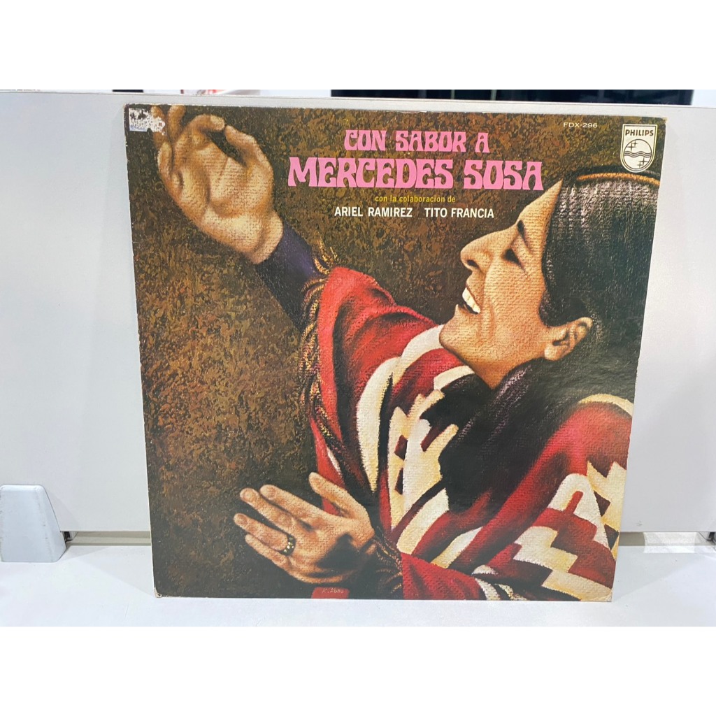 1LP Vinyl Records แผ่นเสียงไวนิล CON SABOR A MERCEDES SOSA  (J4D22)