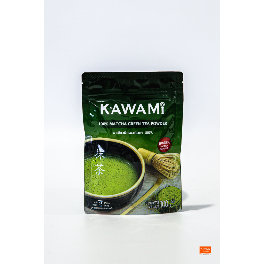 KAWAMIชาเขียวมัทฉะชนิดผง 100%-100g.