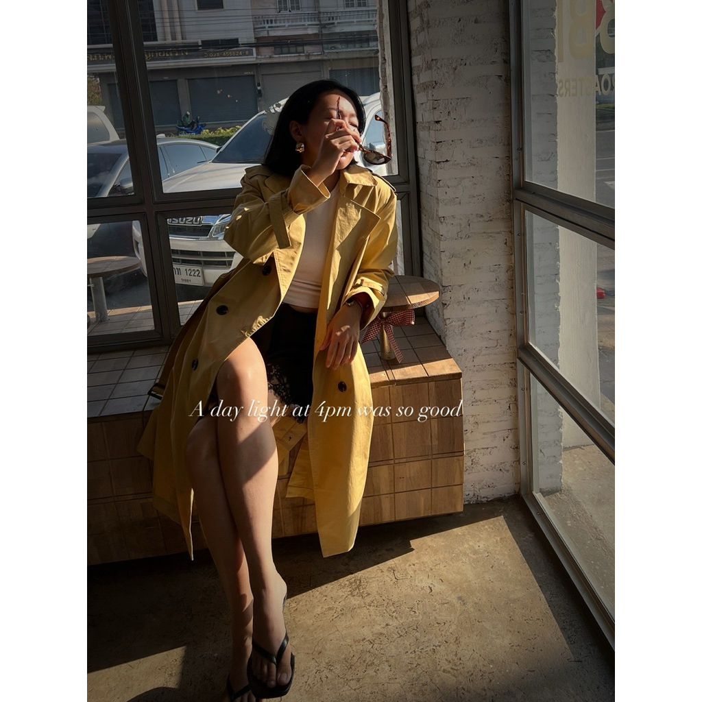 T09 - Midi trench coat เทรนด์โค้ท
