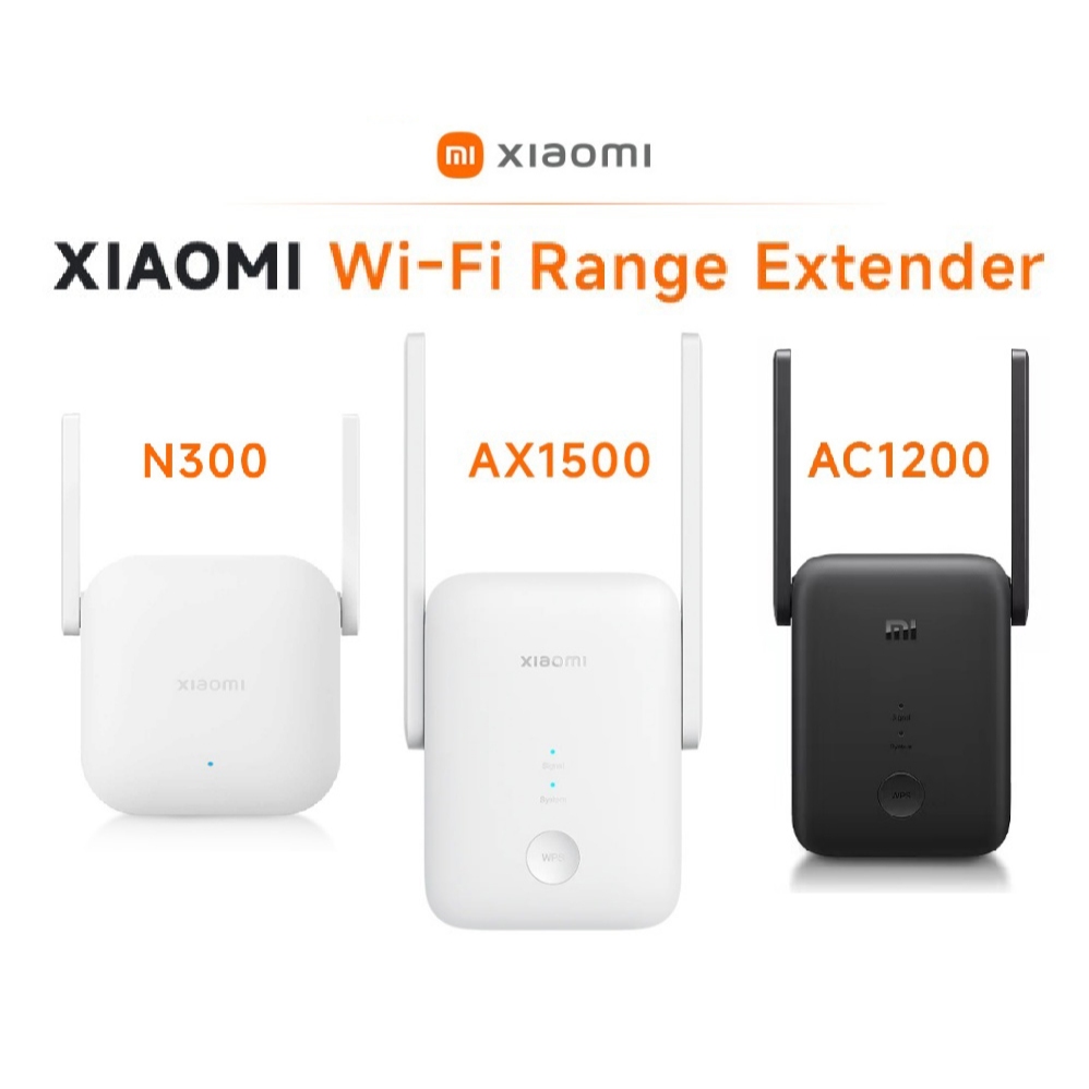 Xiaomi Mi AC1200 AX1500 / N300 Range Extender Wifi Black Coler XMI-DVB4270GL