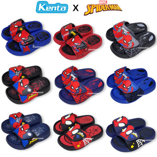 [ส่งทุกวัน] Kenta สไปเดอร์แมน Spider-Man รองเท้าแตะเด็กแบบสว…