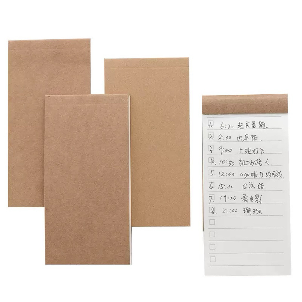 [80แผ่น] Stiky note กระดาษโน๊ตคราฟท์แบบสั้นมีกาว และแบบยาวไร้กาว ราคา ถูกที่สุด ดีลบีเคเค แกลเลอรีภาพที่ 9