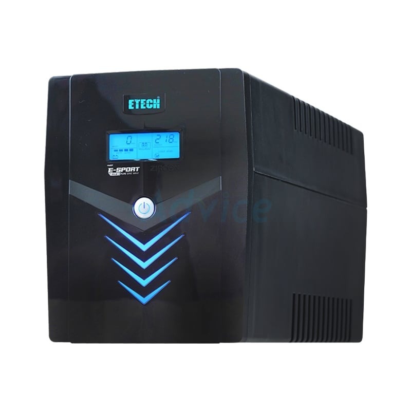 UPS 1200VA ETECH E-SPORT RGB / รับประกัน 2 ปี
