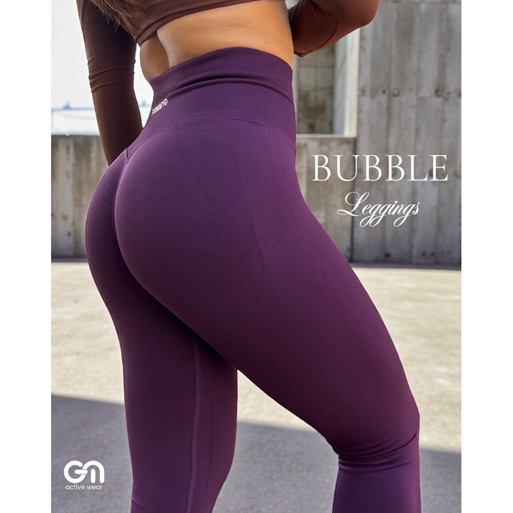 Gymmode-Bubble leggings กระชับเก็บพุง หนา แต่ใส่สบาย