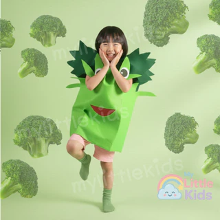 ชุดบร็อคโคลี่ Broccoli ชุดแฟนซีผัก ชุดผักผลไม้ สำหรับเด็กและผู้ใหญ่ ใส่ไปงานโรงเรียน ปาร์ตี้ ชุดครอบครัว สีสดใส น่ารัก