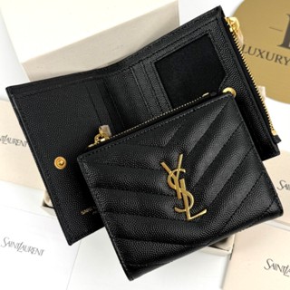 กระเป๋าสตางค์ YSL SAINT LAURENT zipper wallet  575879 (1000)…