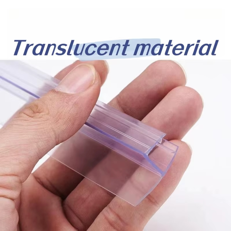 ยางกันน้ำประตูกระจก แถบยางซิลประตูกระจกห้องน้ำ ยางกันน้ำขอบกระจกล่าง   การจัดส่งกาว ยาว 2 เมตร กระจกหนา 10 มม. - รูปที่ 3