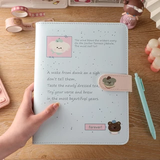 เฉพาะปกกระเป๋า ขนาด A5 สมุดบันทึกและสมุดแพลนเนอร์ สามารถใส่กระดาษโน๊ตหรือซองซิปเพิ่มได้