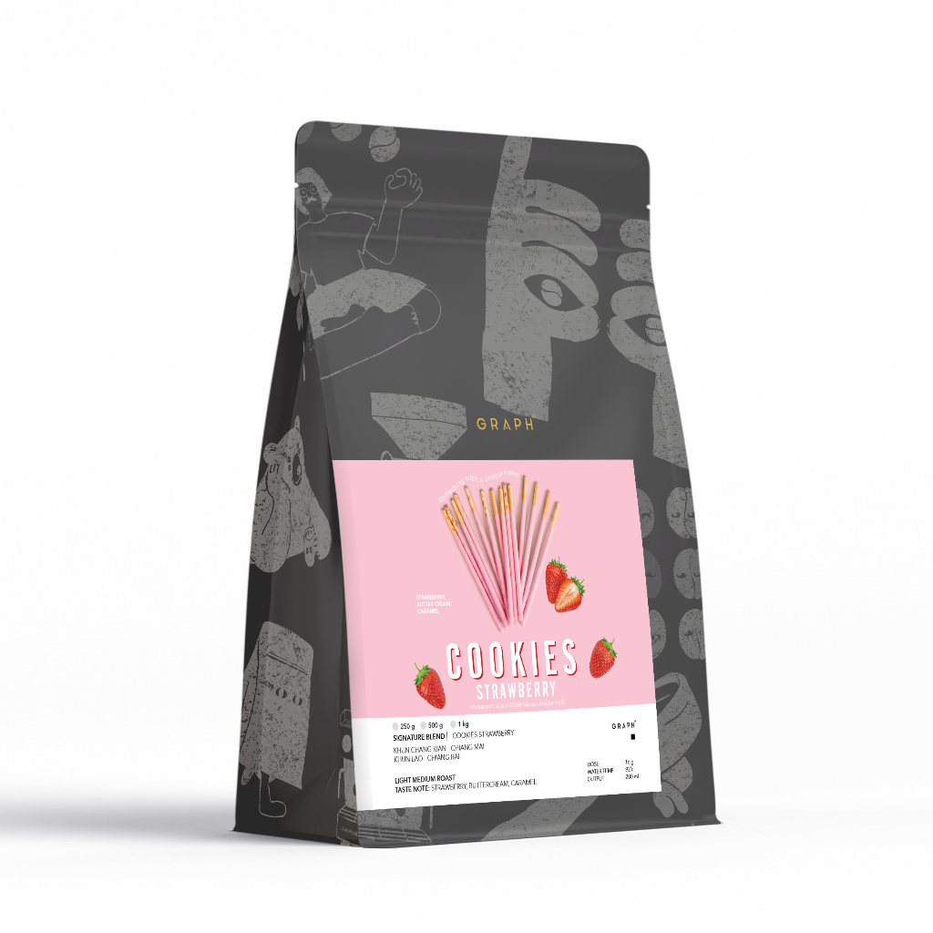 GRAPH | เมล็ดกาแฟ SIGNATURE BLEND - VARIETY MOOD SET - COOKIES STRAWBERRY