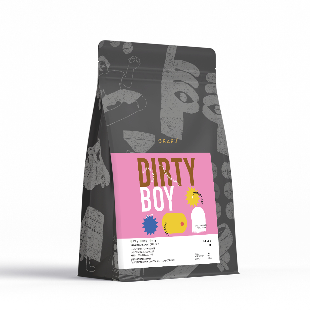 GRAPH | เมล็ดกาแฟ SIGNATURE BLEND - DARK TONE SET - DEVIL BOY