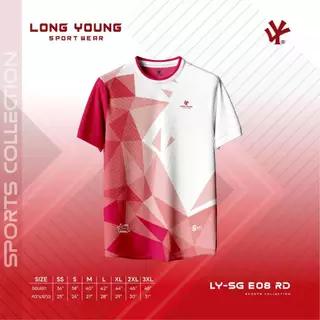 เสื้อพิมพ์ลาย เสื้อกีฬาสี สีสด ผ้าลื่น ไม่อับชื้น พร้อมส่ง E08
