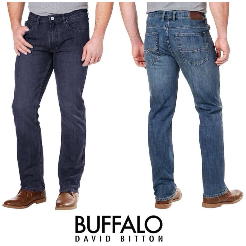 กางเกงยีนส์ Buffalo David Bitton Straight Stretch Jean