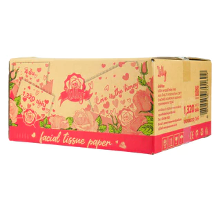 กระดาษทิชชูแขวนลิลลี่ Lilly valentine's day ยกลัง 4 แพ็ค 1,320 แผ่น