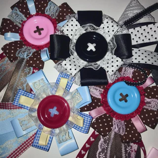 Rosette ribbon - เข็มกลัด + พวงกุญแจ ริบบิ้น 🎀