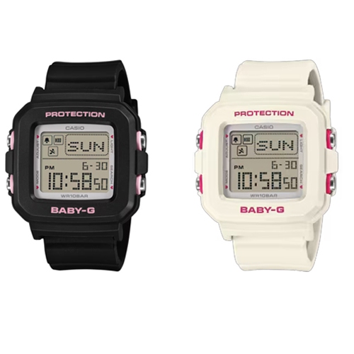 Baby-G นาฬิกาข้อมือผู้หญิง สายเรซิ่น รุ่น BGD-10,BGD-10KH,BGD-10KH-1,BGD-10KH-7