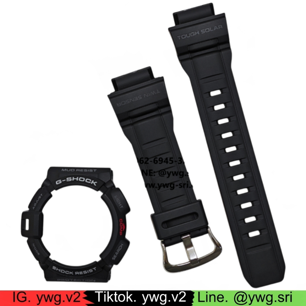 กรอบสาย G-SHOCK แท้✅ สีดำด้าน ใส่ได้กับรุ่น G-9300