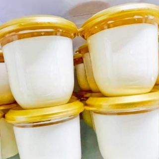 ถ้วยเต้าหู้ เต้าฮวย พร้อมฝา (สีทอง/สีดำ/สีใส) ขนาด 6 ออนซ์ ใ…