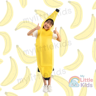 ชุดกล้วย ชุดแฟนซีผัก ชุด Banana ชุดผักผลไม้ สำหรับเด็กและผู้ใหญ่ ใส่ไปงานโรงเรียน ปาร์ตี้ ชุดครอบครัว ผ้าคุณภาพดี สีสดใส