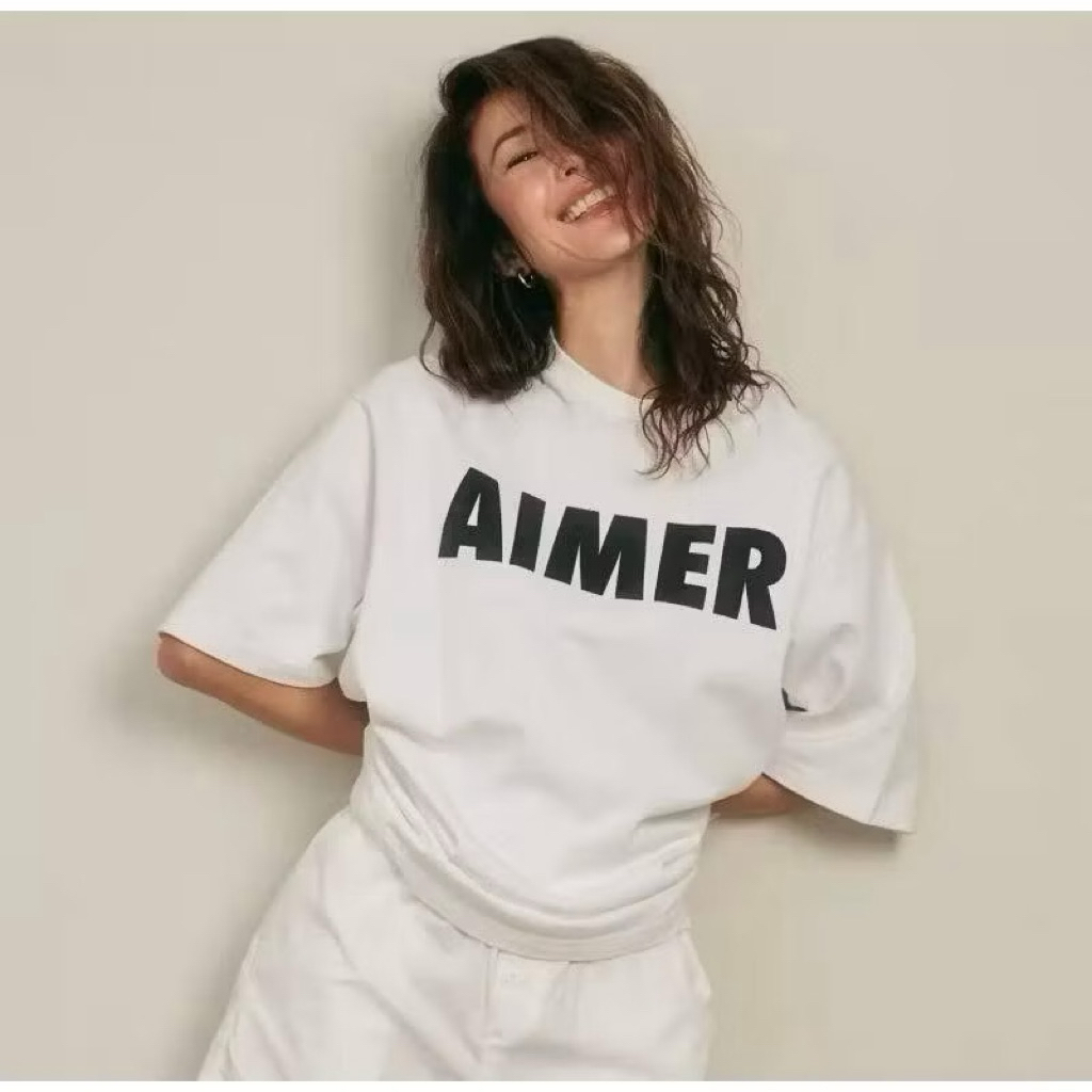 ส่งต่อ AIMER - AIMER Logo T-shirt ตำหนิคอเสื้อ