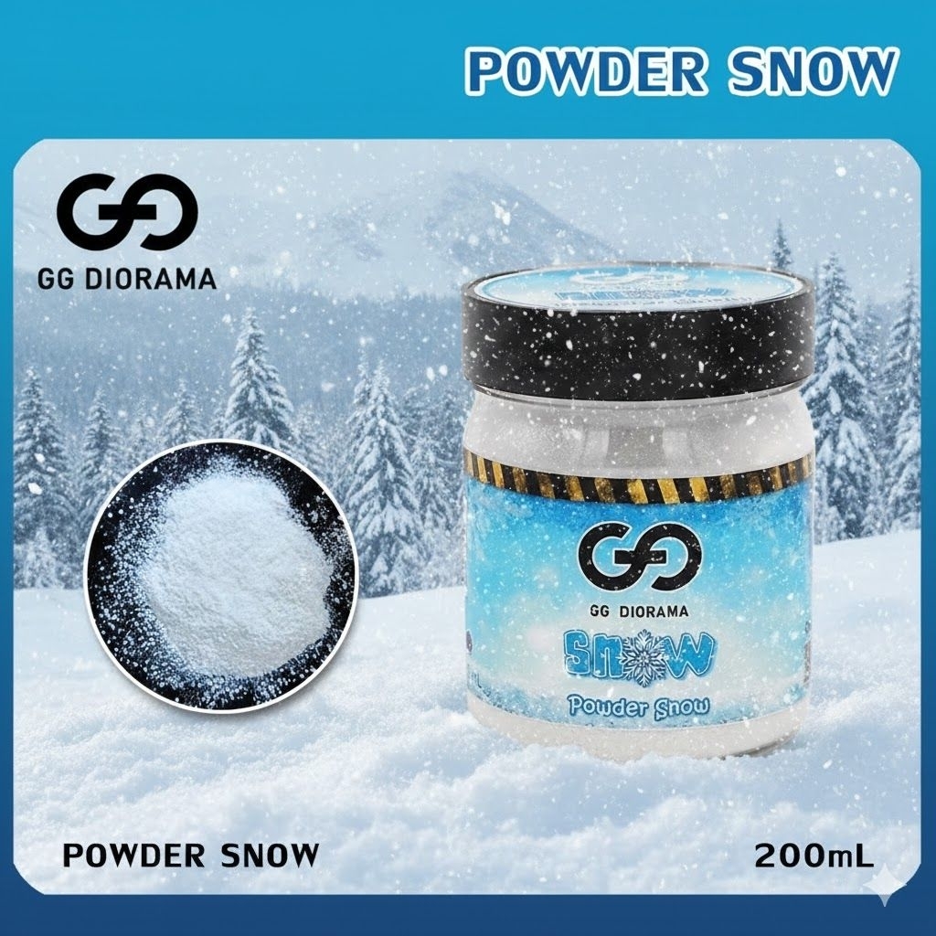GGDIORAMA  POWDER SNOW ผงโรยหิมะ ผงทำหิมะ สำหรับงานฉากจำลอง งานโมเดล