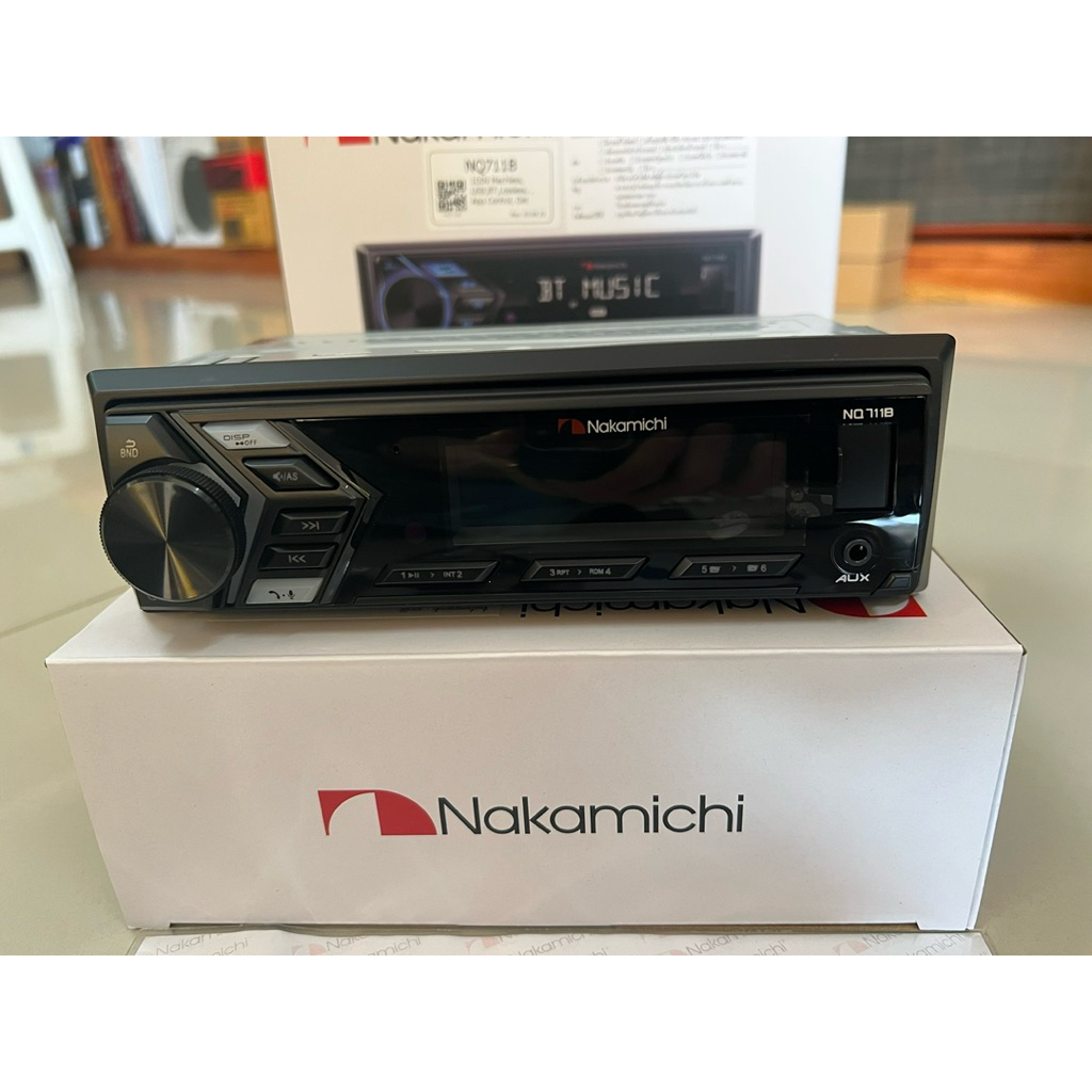 1555บาท​เครื่อง​เล่น​ติด​รถยนต์​บลูทูธ​ USB​ MP3​ RADIO​ AUX​ NAKAMICHI​