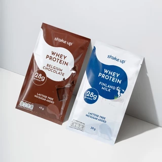 Sháke up เวย์โปรตีนซองพกพา To-Go (10 ซอง) | High Protein 28g | Lactose free | No Sugar added