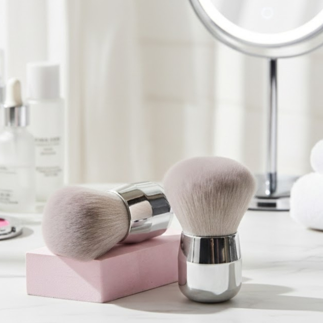(มีส่งด่วน)  แปรงแต่งหน้า Kabuki ขนนุ่ม ปัดแก้ม เบลนด์ง่าย - รูปที่ 3