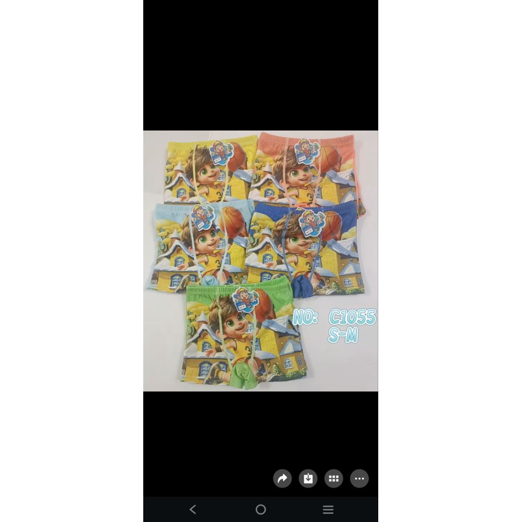 กางเกงในเด็กชายขาสั้นแพ็ค10ตัว แพ็คละ 1 ลาย ลายเดียวทั้งแพ็ค - รูปที่ 3