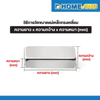 แม่เหล็ก Magnet Neodymium [ ทรงสีเหลี่ยม ] นีโอไดเมียม งานช่าง แข็งแรง ทนทาน