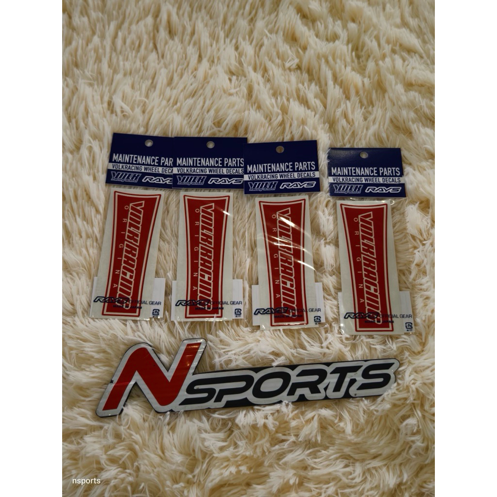 สติ๊กเกอร์ TE37SL SONIC แท้ญี่ปุ่น (1ชุดติดได้ 1ล้อ)