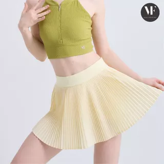 VF- Pleated Skirt: กระโปรงเทนนิสผู้หญิงกระโปรงพลีทสั้น กระโปรงกีฬา มีซับกางเกงด้านใน มีช่องกระเป๋า