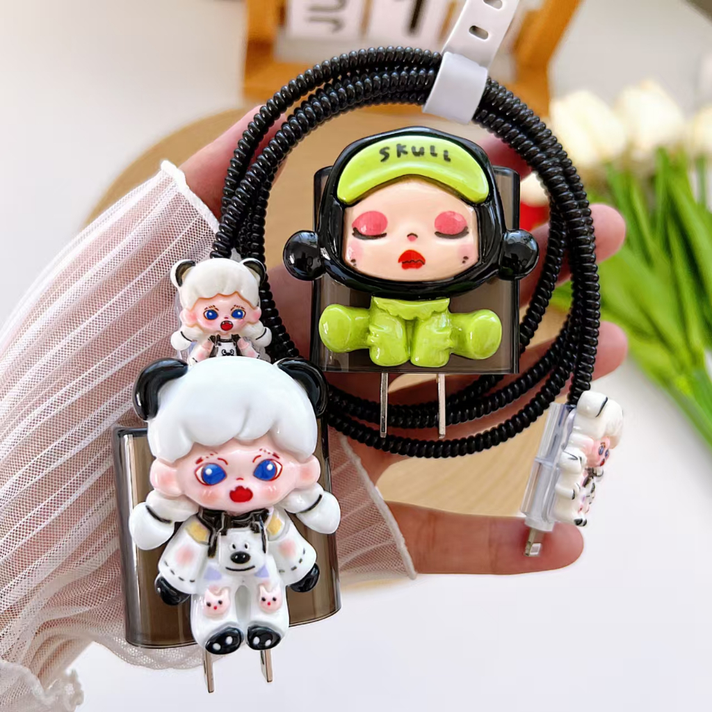 เคสหัวชาร์จ เคสสายชาร์จ สินค้าพร้อมส่ง ขนาด 18w 20w 1ชุดมี5ชิ้นจ้า พร้อมส่ง