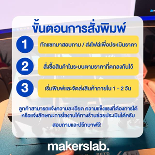 [Pre-Order] บริการรับพิมพ์ 3D ระบบ FDM | 4 สีใน 1 ชิ้น | แข็งแรง งานสวย ราคาถูก