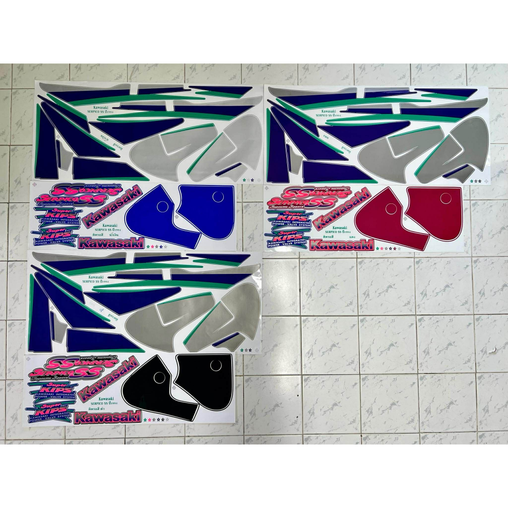 สติ๊กเกอร์ Serpico 150 SS ปี1994 สติ๊กเกอร์ เซอร์ปิโก้ 150 ปี94 Kawasaki Serpico 150