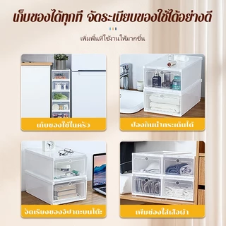 กล่องใส่รองเท้า กล่องพลาสติกแข็ง ซ้อนกันได้หลายชั้น ฝาปิดเปิดง่าย เหมาะสำหรับห้องเช่า สำนักงาน และบ้าน"